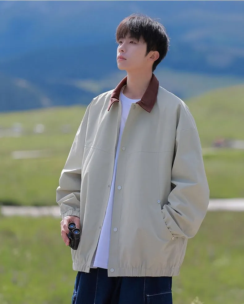 Men's Overshirt in Cozy Fabric for Effortless Style