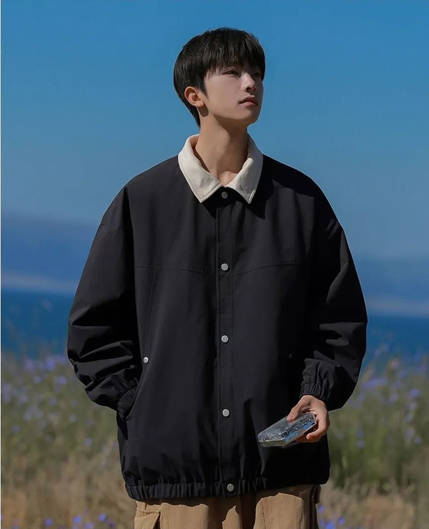 Men's Overshirt in Cozy Fabric for Effortless Style