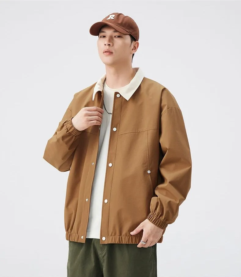 Men's Overshirt in Cozy Fabric for Effortless Style