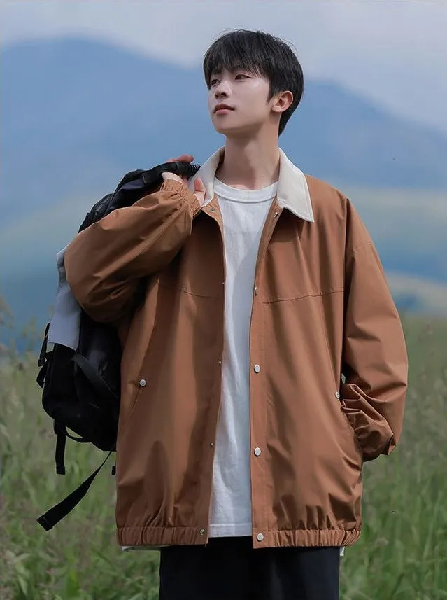 Men's Overshirt in Cozy Fabric for Effortless Style