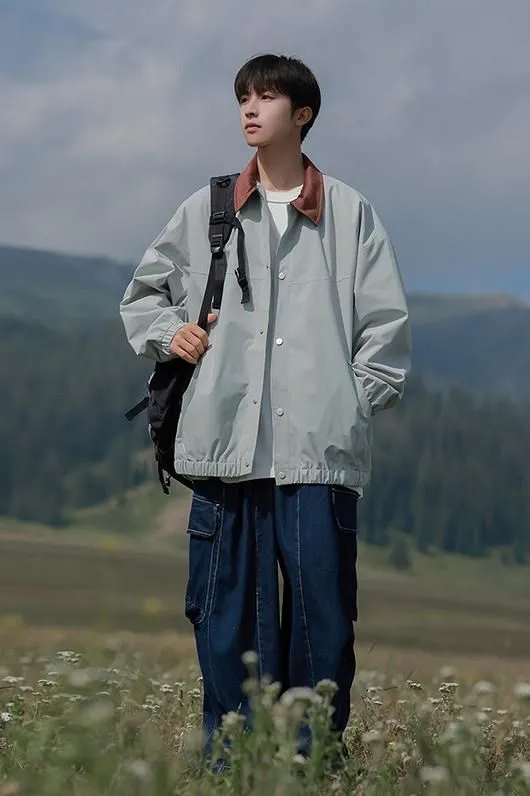 Men's Overshirt in Cozy Fabric for Effortless Style