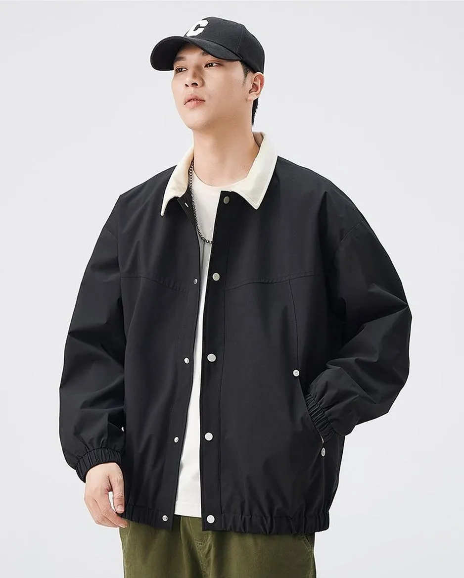 Men's Overshirt in Cozy Fabric for Effortless Style