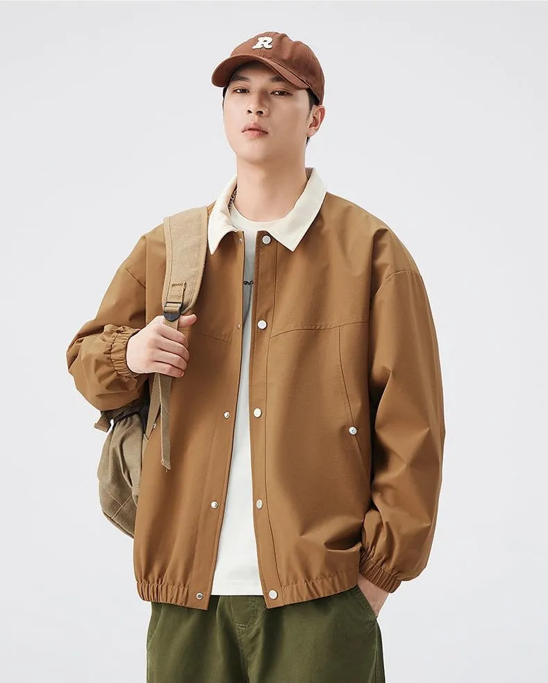 Men's Overshirt in Cozy Fabric for Effortless Style