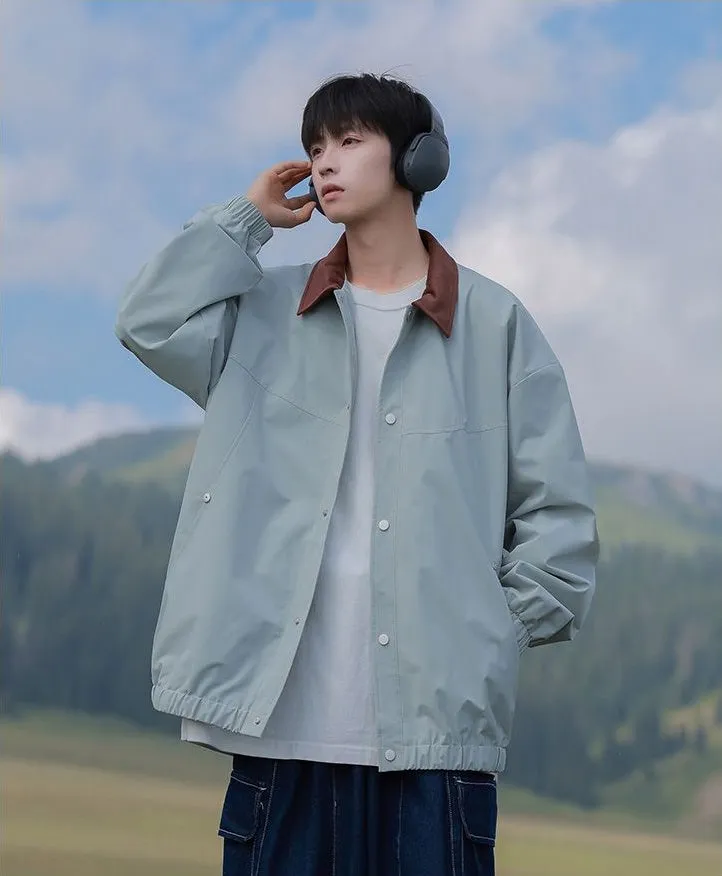 Men's Overshirt in Cozy Fabric for Effortless Style