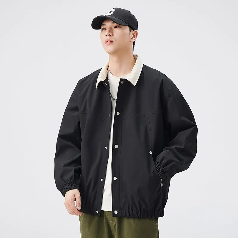 Men's Overshirt in Cozy Fabric for Effortless Style