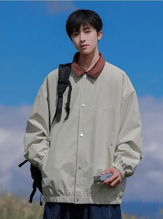 Men's Overshirt in Cozy Fabric for Effortless Style