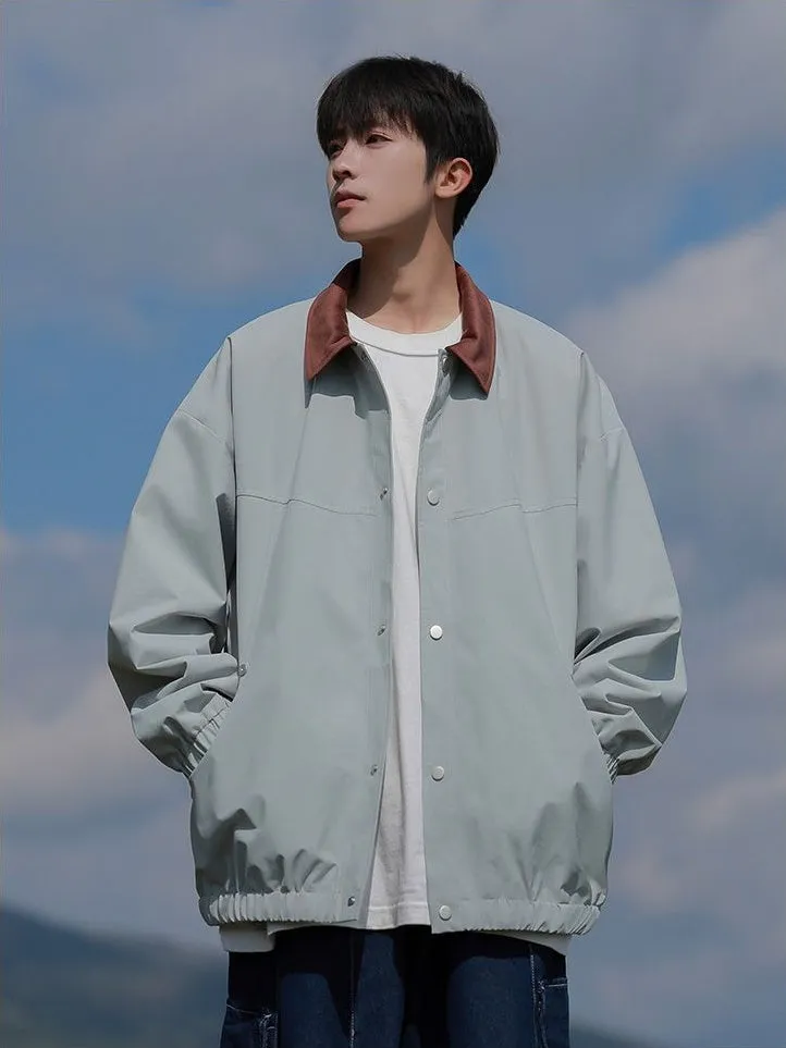 Men's Overshirt in Cozy Fabric for Effortless Style