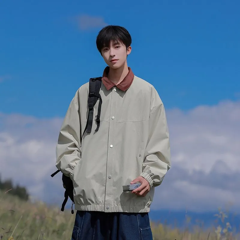 Men's Overshirt in Cozy Fabric for Effortless Style