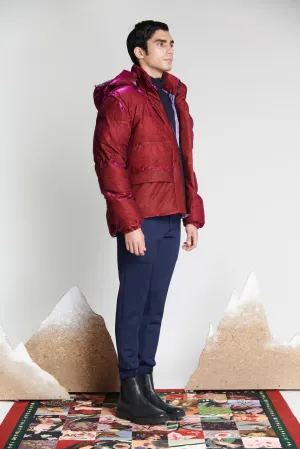 Metallic Jacket with Removable Sleeves