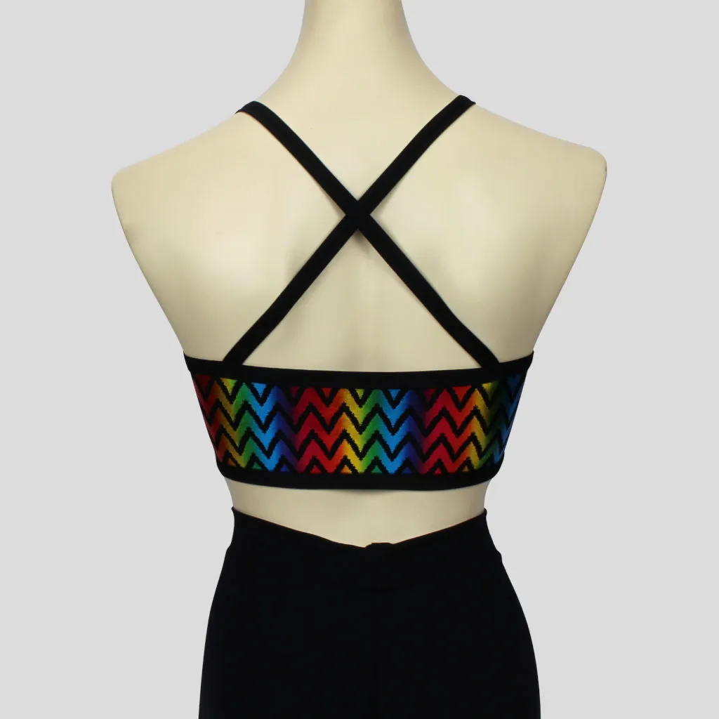 Metallic Rainbow Crop Top