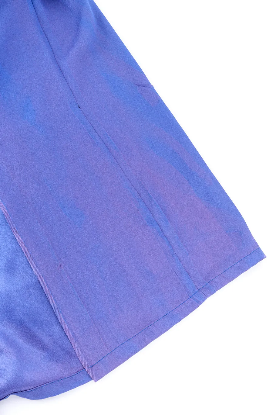 Metallic Ruffle Empire Gown