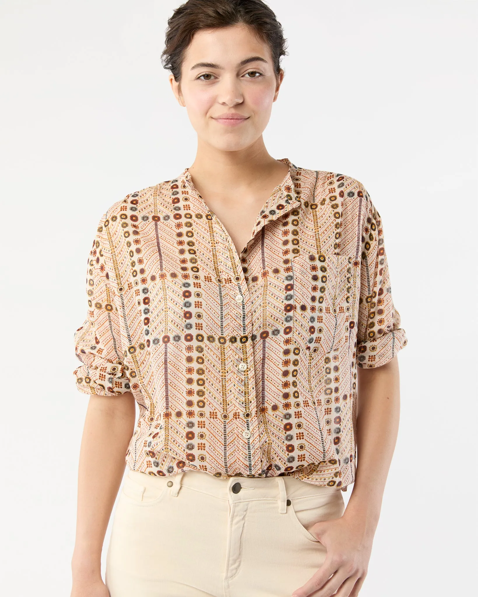 Mexika Top in Ecru