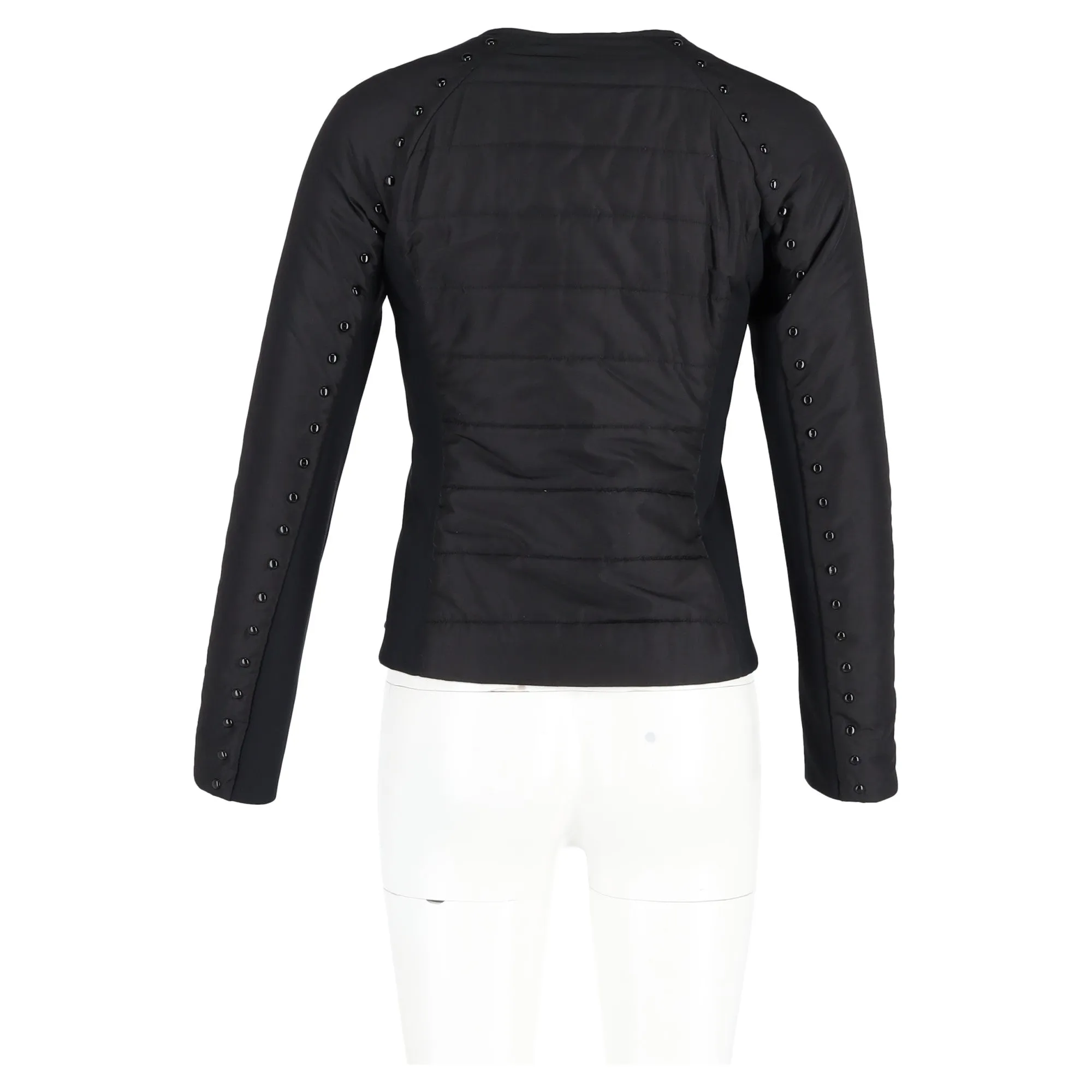 Michael Kors Quilted Jacket with Studs in Black Nylon