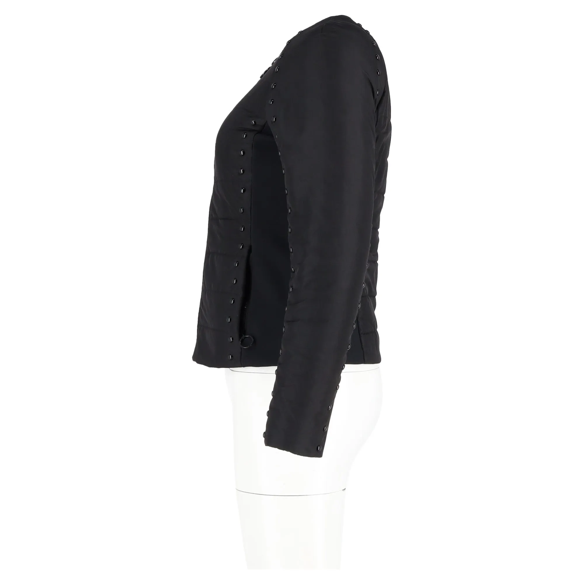 Michael Kors Quilted Jacket with Studs in Black Nylon