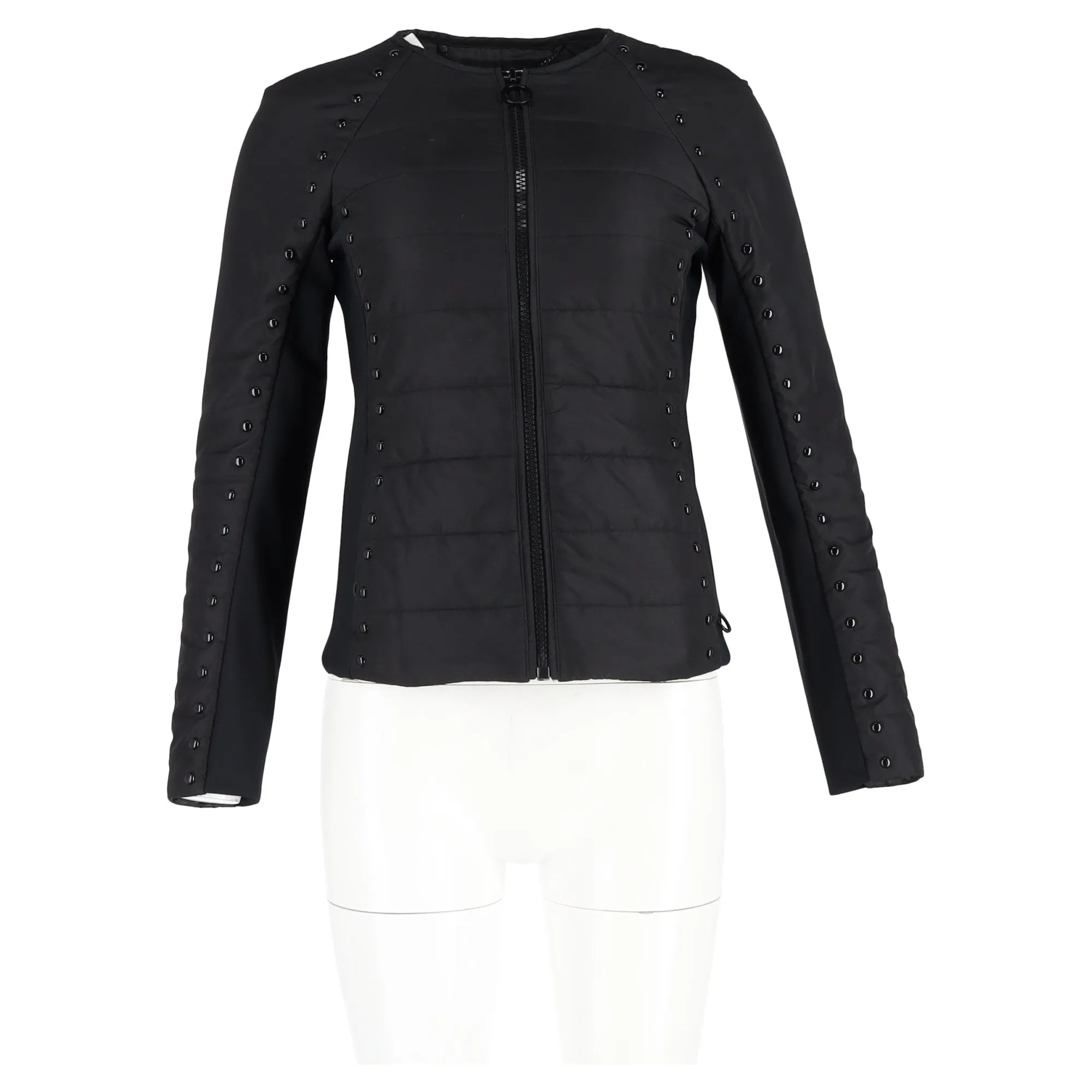 Michael Kors Quilted Jacket with Studs in Black Nylon