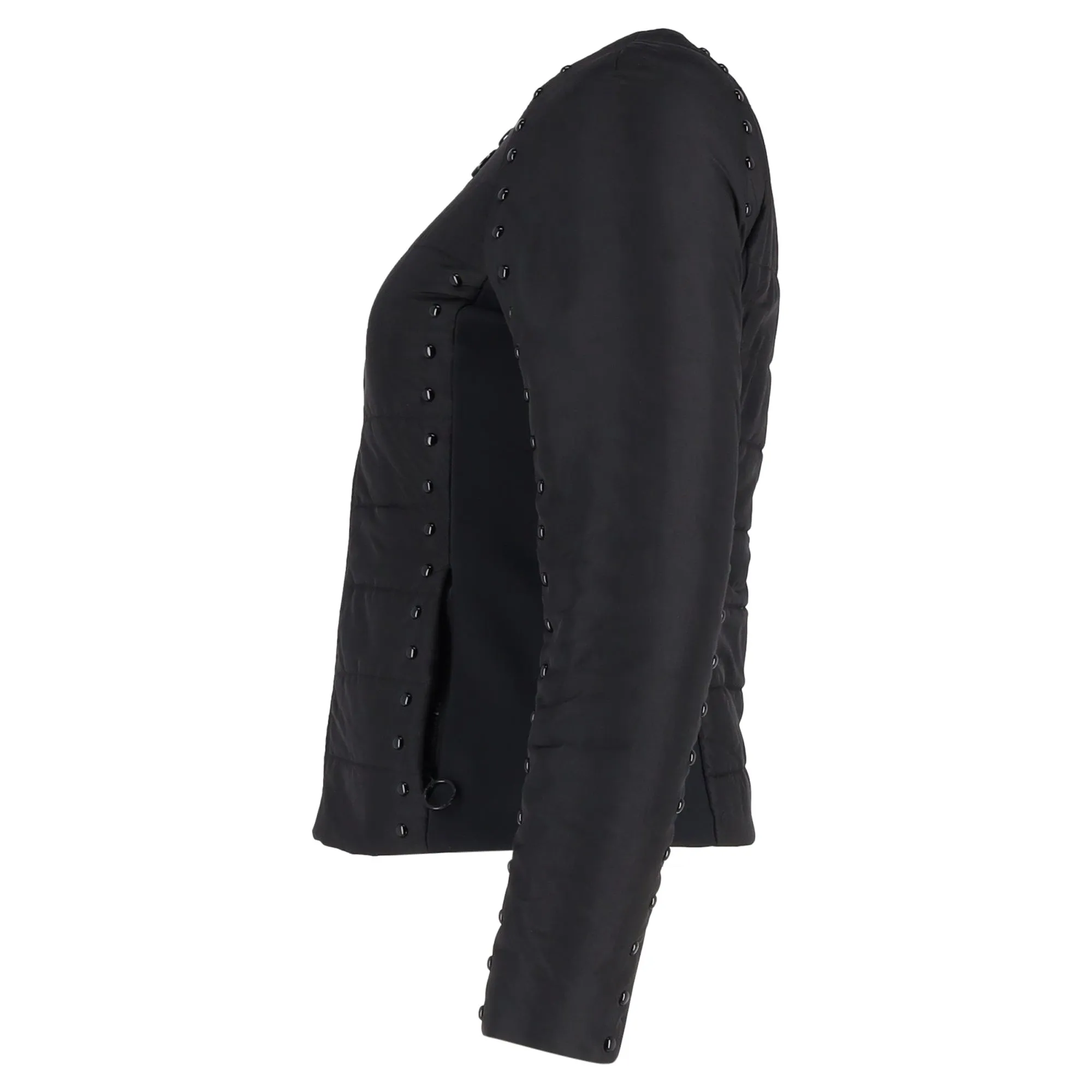 Michael Kors Quilted Jacket with Studs in Black Nylon