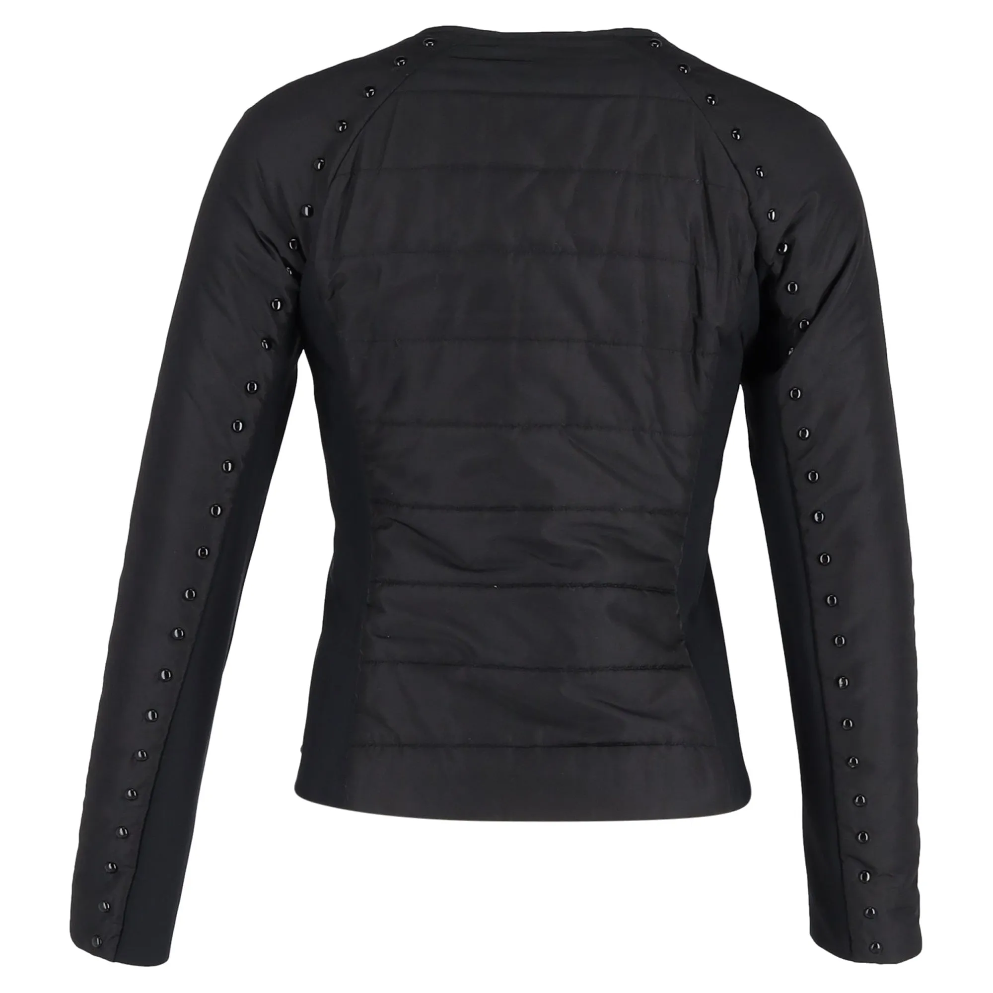 Michael Kors Quilted Jacket with Studs in Black Nylon
