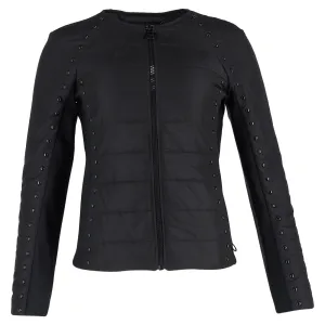 Michael Kors Quilted Jacket with Studs in Black Nylon