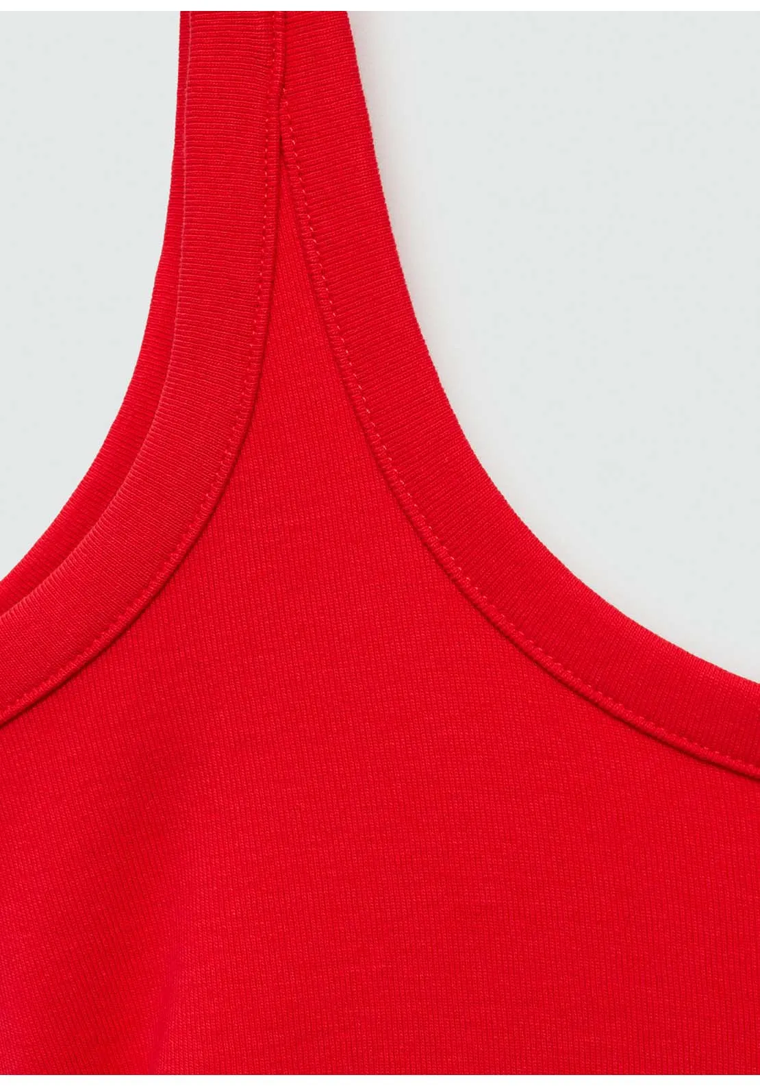 Midi-dress with straps - Red