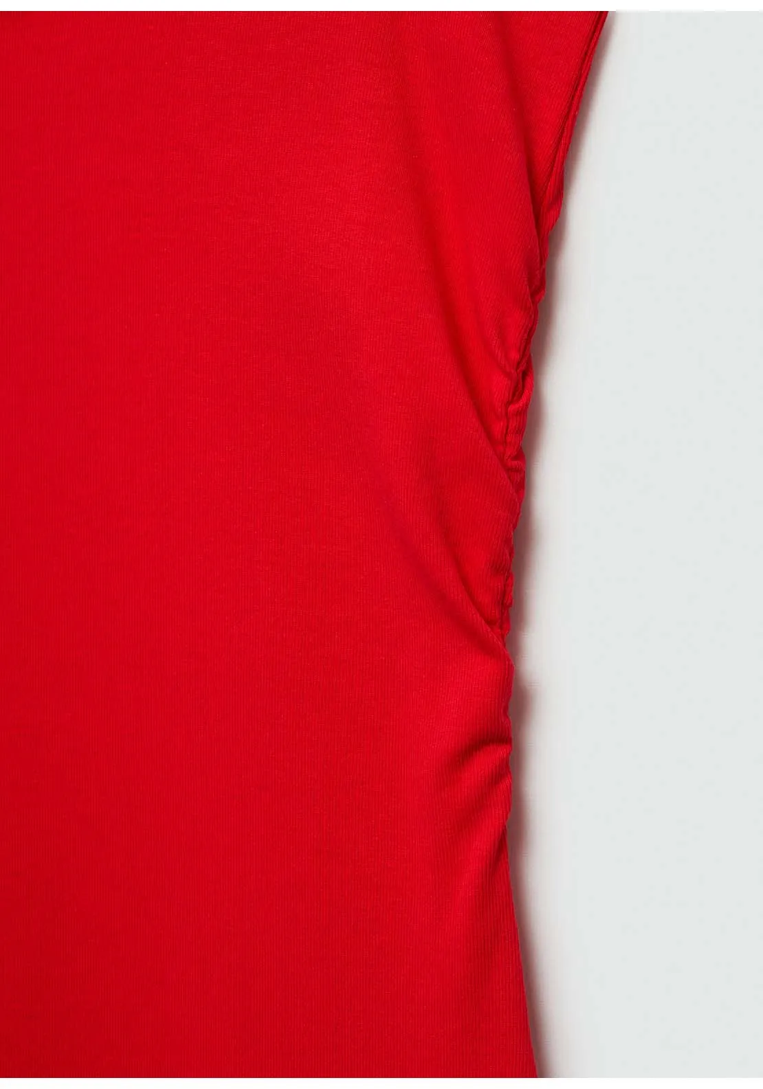 Midi-dress with straps - Red