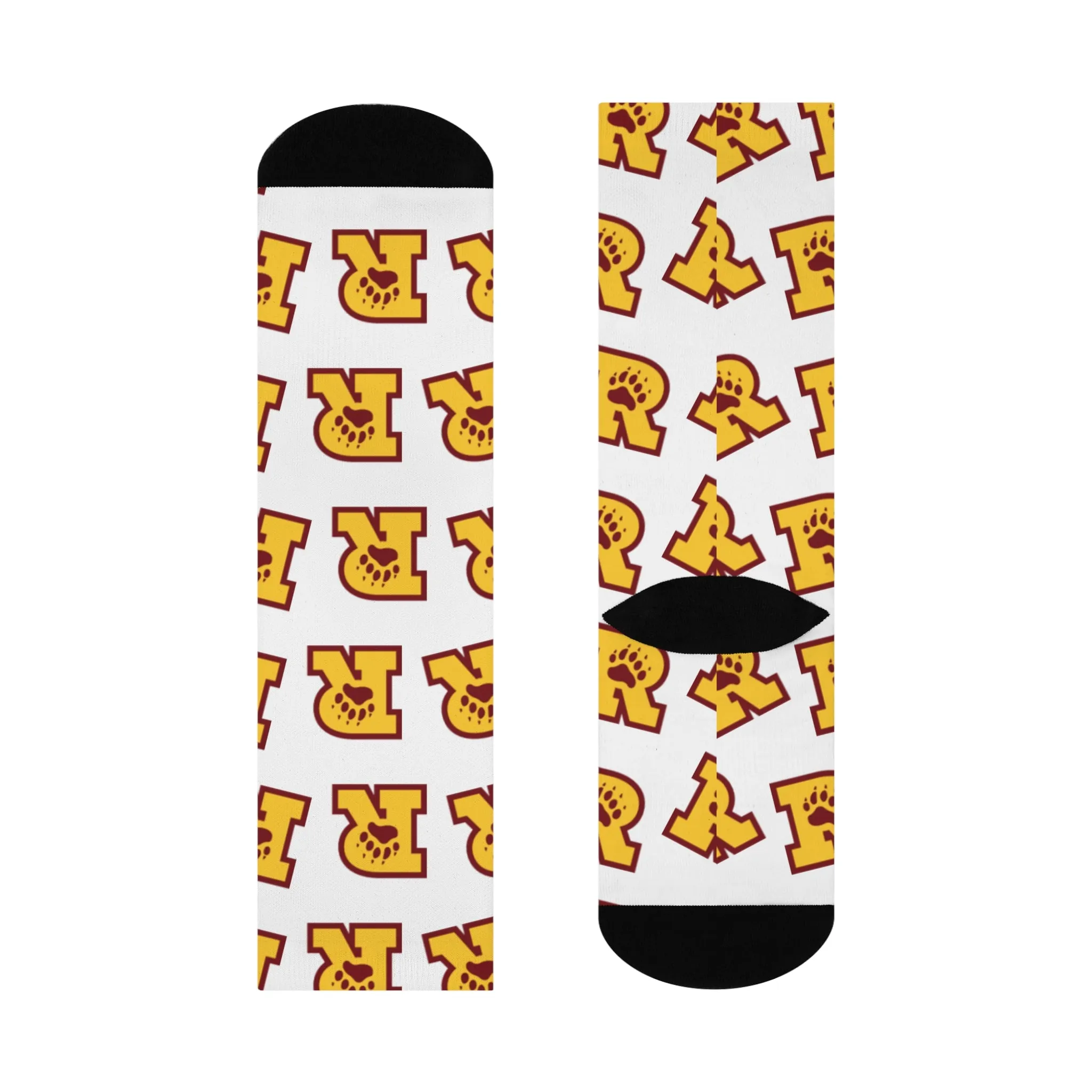 Minneapolis Roosevelt Teddies Fun Cushioned Crew Socks  - Perfect for Everyday Comfort