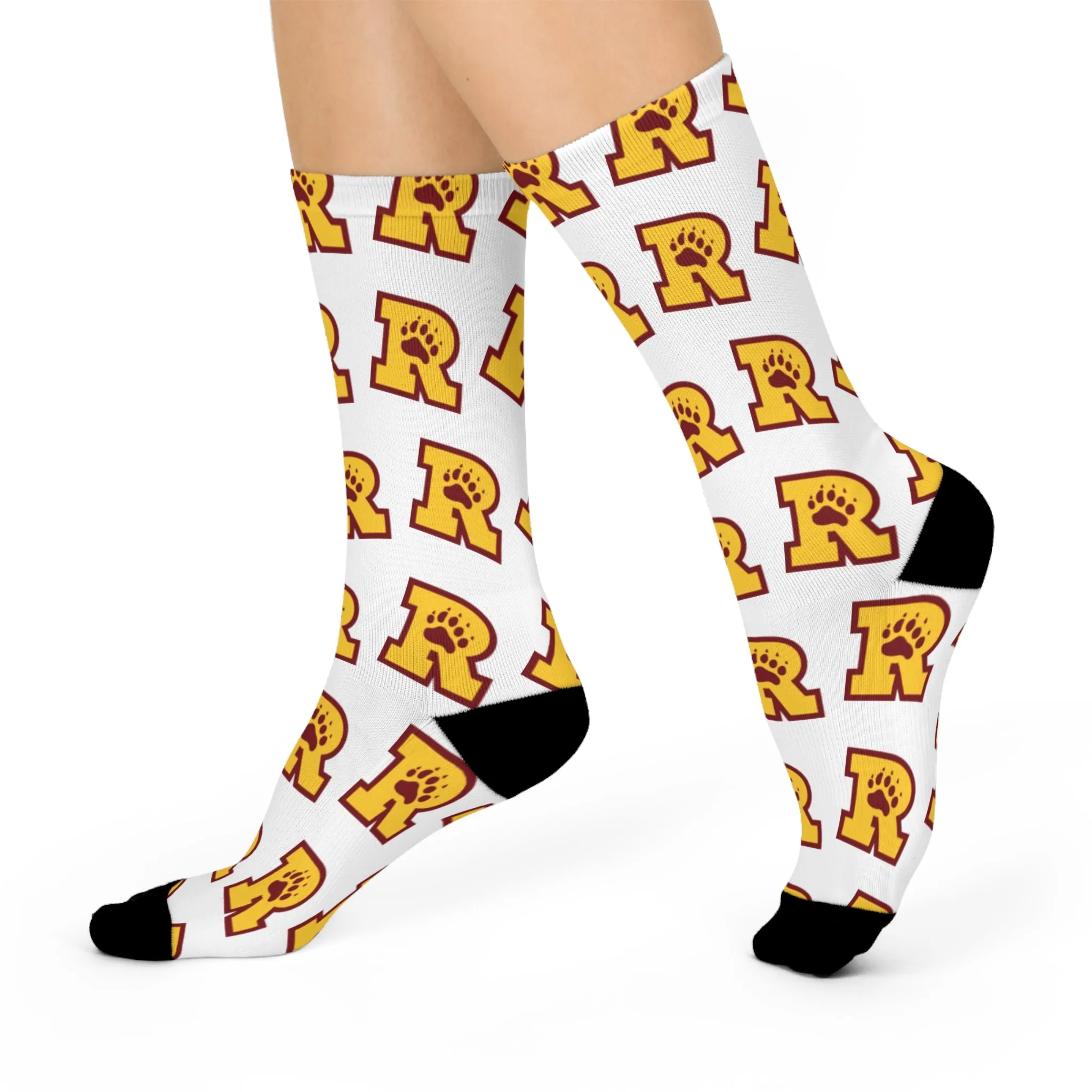 Minneapolis Roosevelt Teddies Fun Cushioned Crew Socks  - Perfect for Everyday Comfort