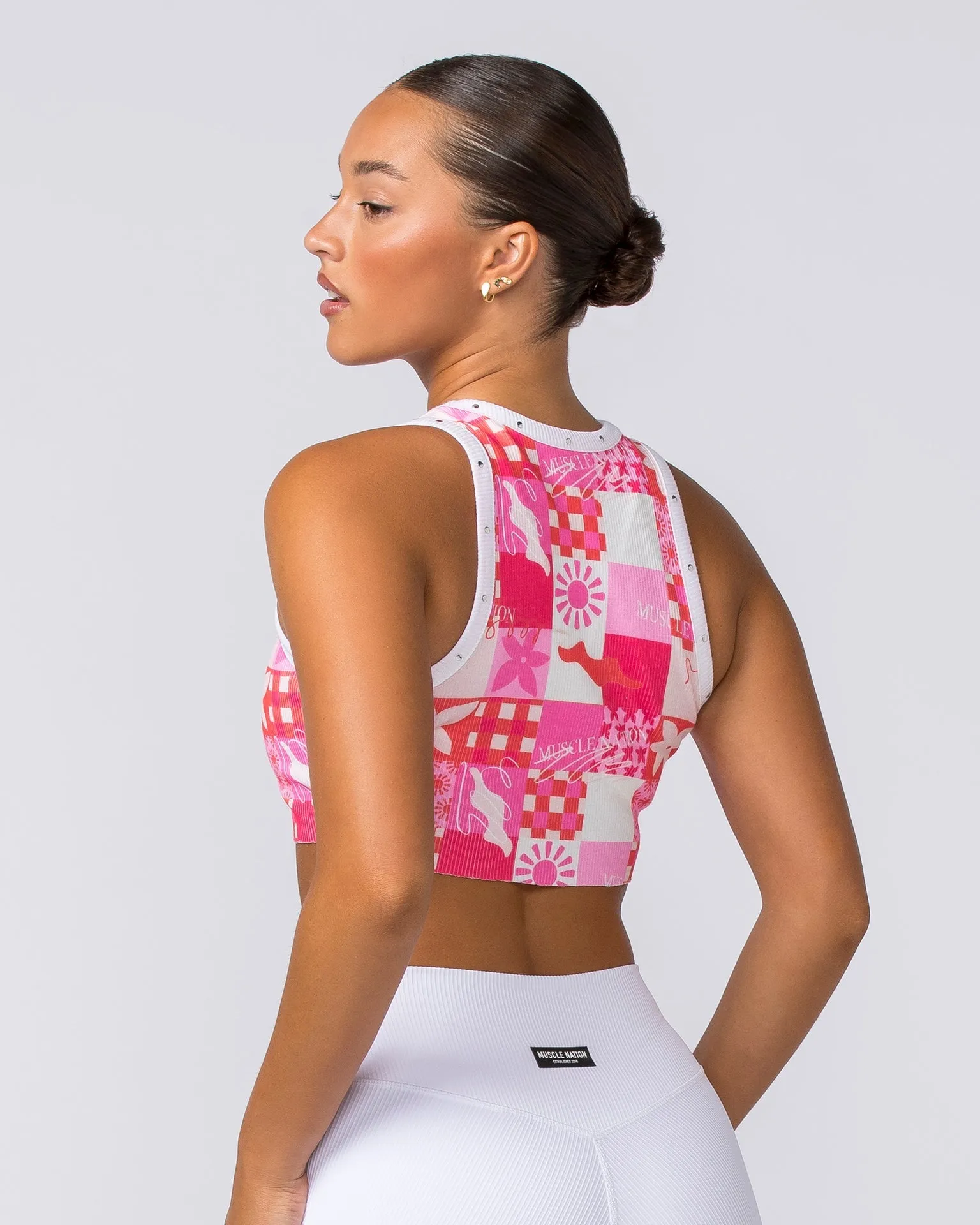 MN Rib Tank - Abstract Print