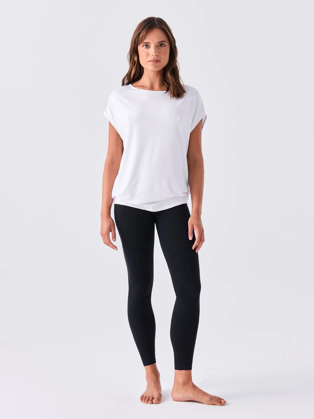 Modal Luxe Layer Tee - White