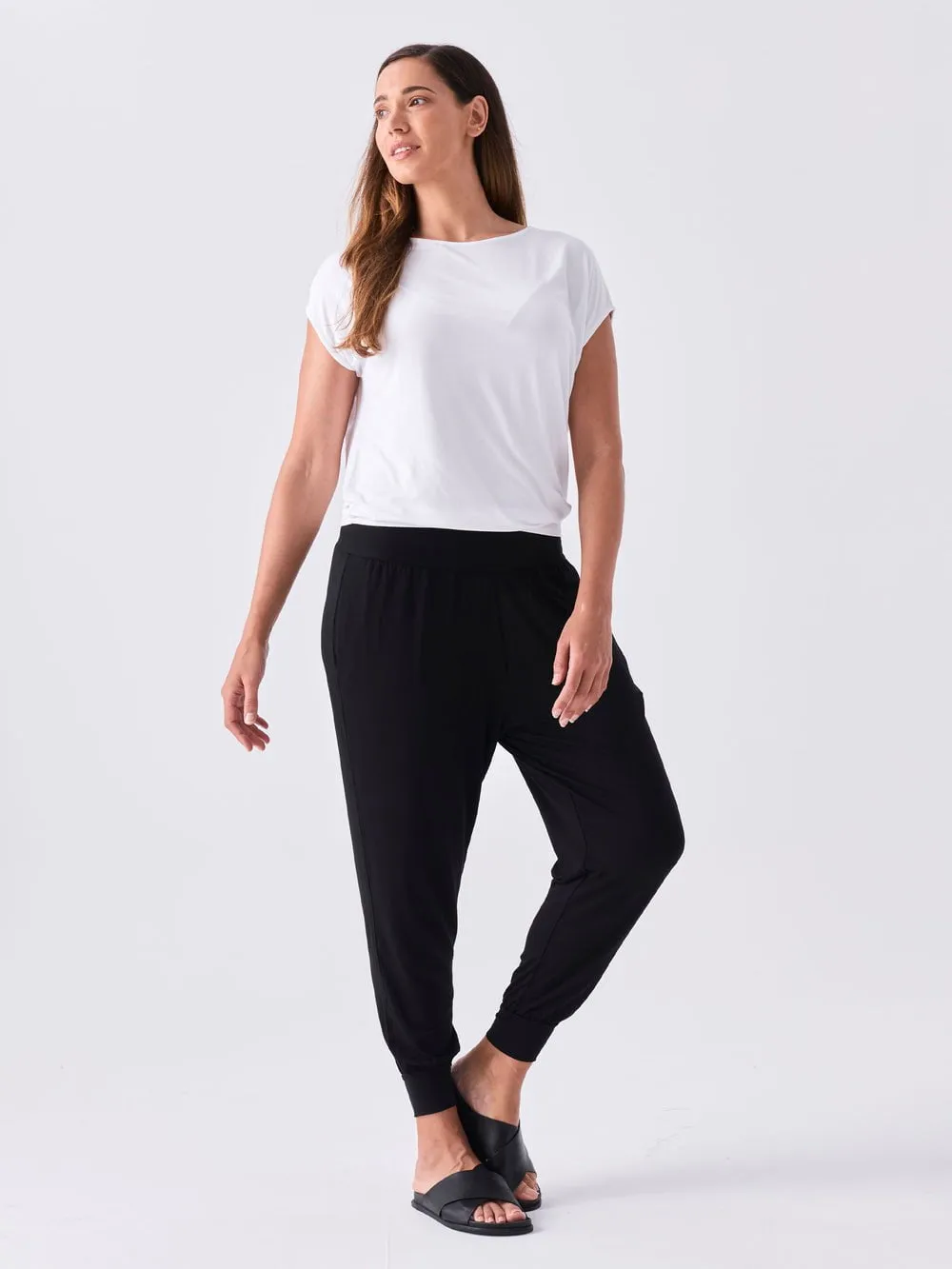 Modal Luxe Layer Tee - White