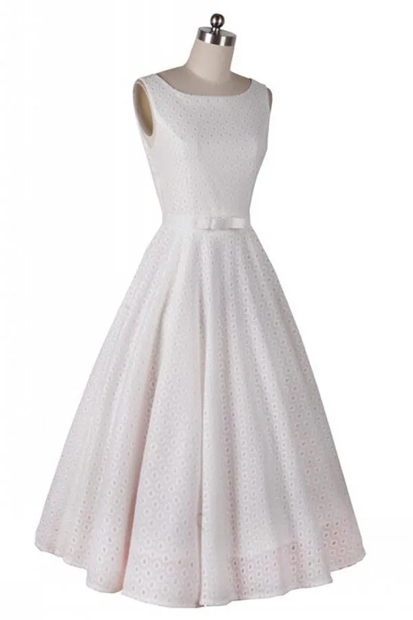 Modest Elegant Beautiful Red High Low Vintage Dress For Sale V3