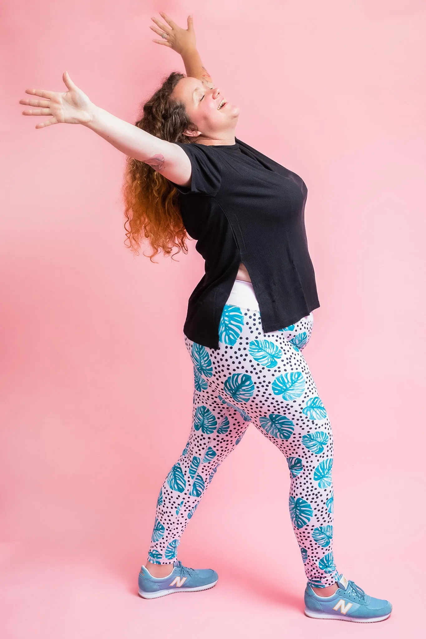 Monstera Leaf Women’s Activewear Leggings - Tall 33” inside leg