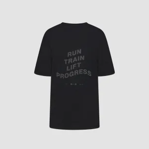 Motion Boyfriend Logo Tee - Black