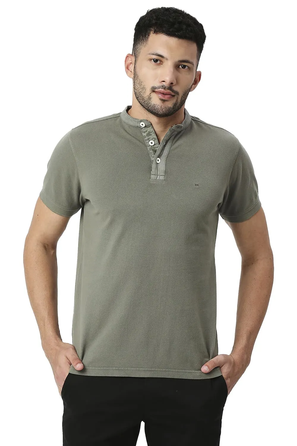 Muscle Fit Cotton Polo T-shirt