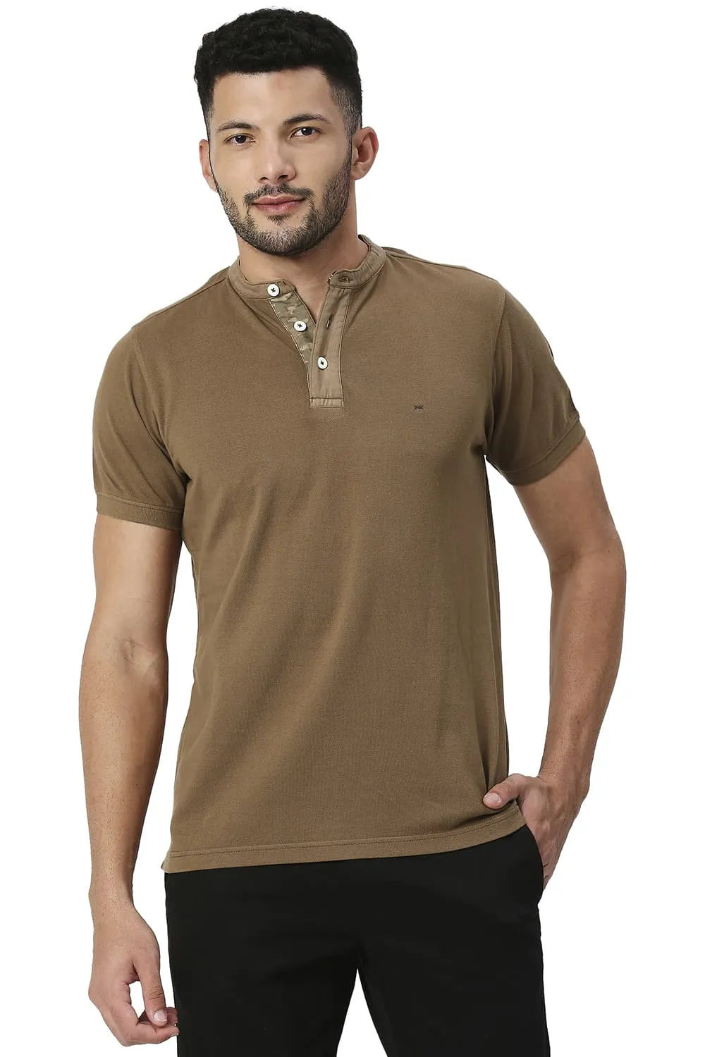 Muscle Fit Cotton Polo T-shirt