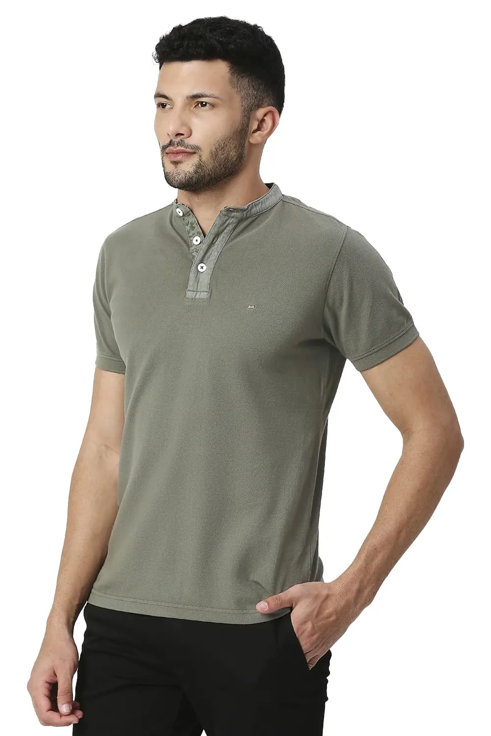 Muscle Fit Cotton Polo T-shirt