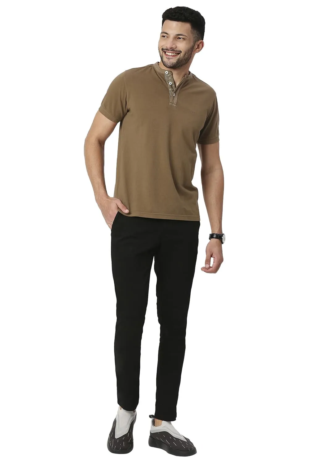 Muscle Fit Cotton Polo T-shirt