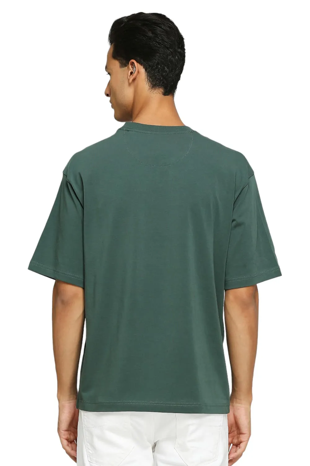 Muscle Fit Cotton Stretch Solid Crew T-Shirts