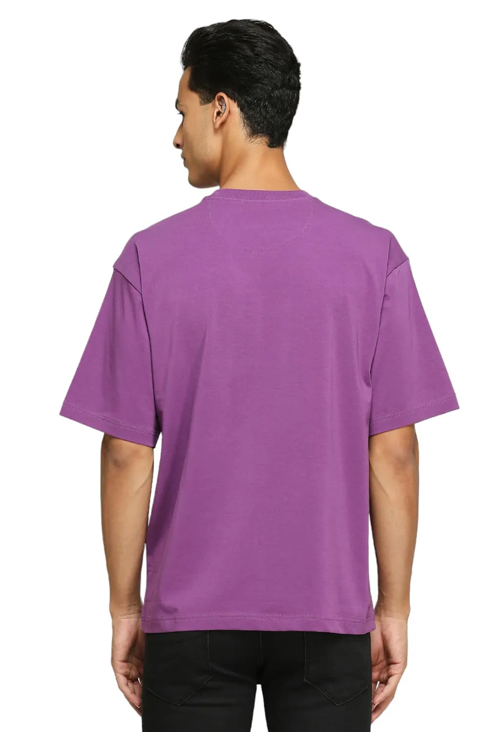 Muscle Fit Cotton Stretch Solid Crew T-Shirts