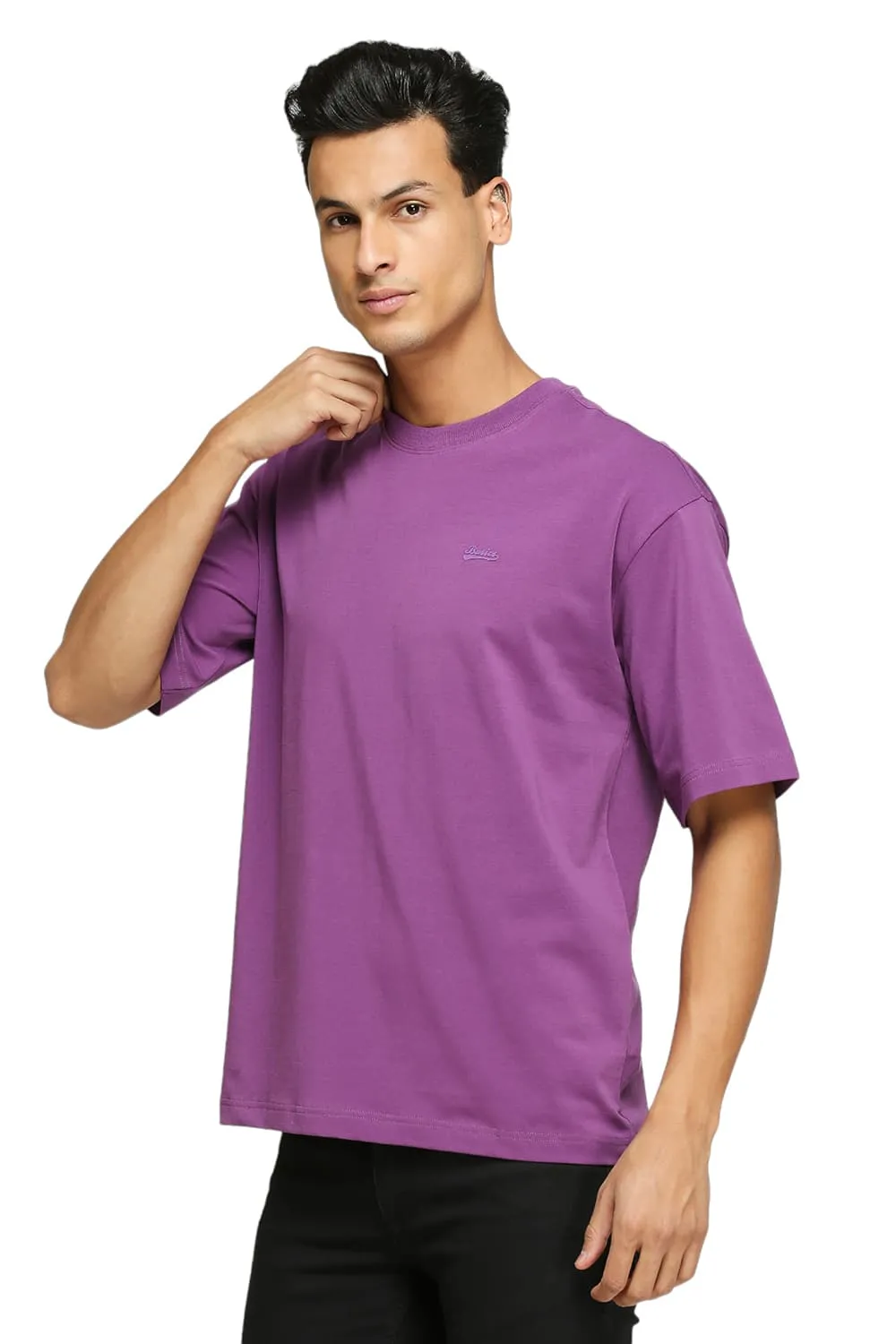 Muscle Fit Cotton Stretch Solid Crew T-Shirts
