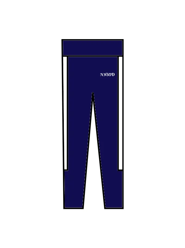 NATASHA HARFOOT SCHOOL OF DANCE -  NAVY AND WHITE TRACKSUIT BOTTOMS