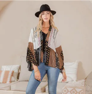 Natural Bohemian : Embroidered Short Shrug