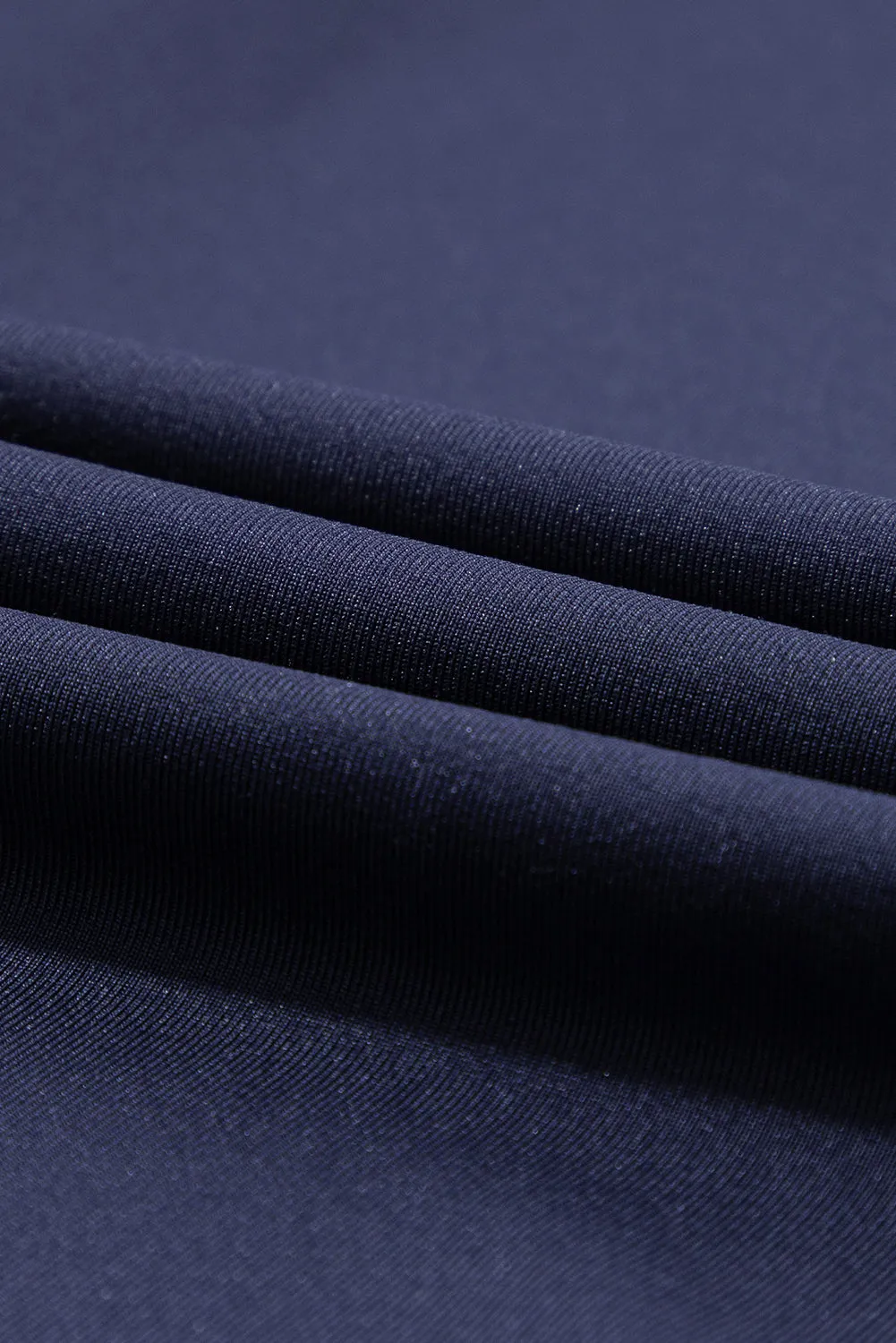 Navy Blue Drawstring Waist Pocketed Joggers