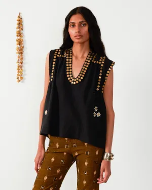 Nehru Copper Coin Top