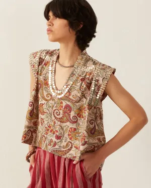 Nehru Silver Terra Top