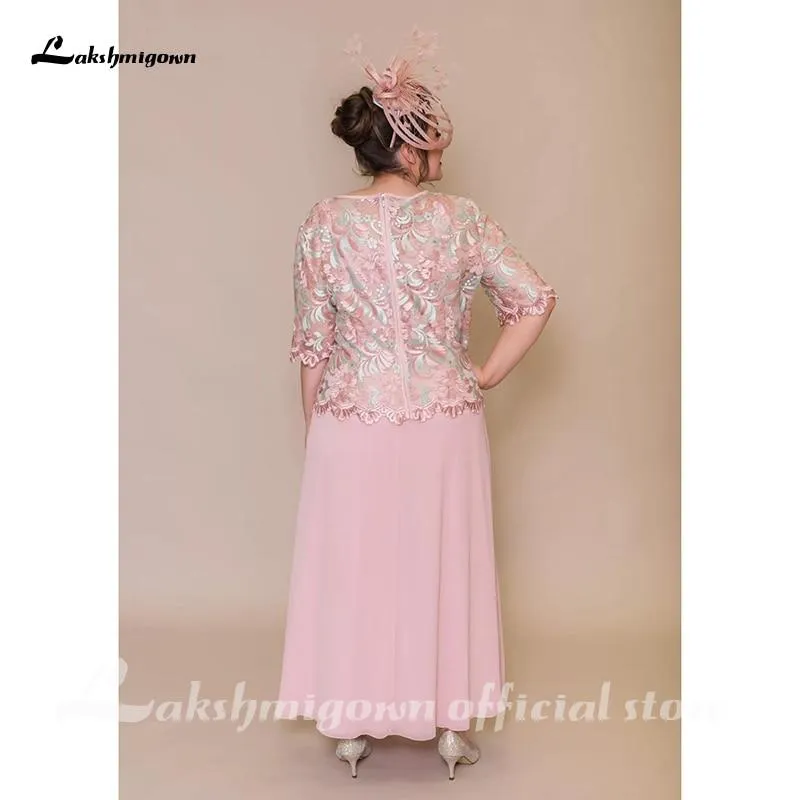 New Chiffon Lace Applique A Line Mother Of The Bride Dress