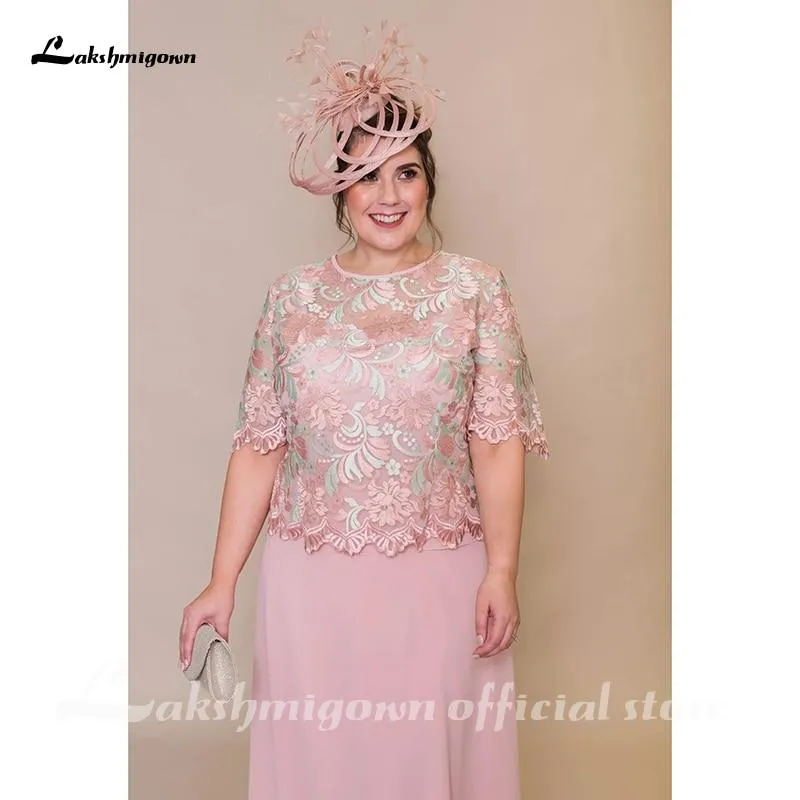 New Chiffon Lace Applique A Line Mother Of The Bride Dress