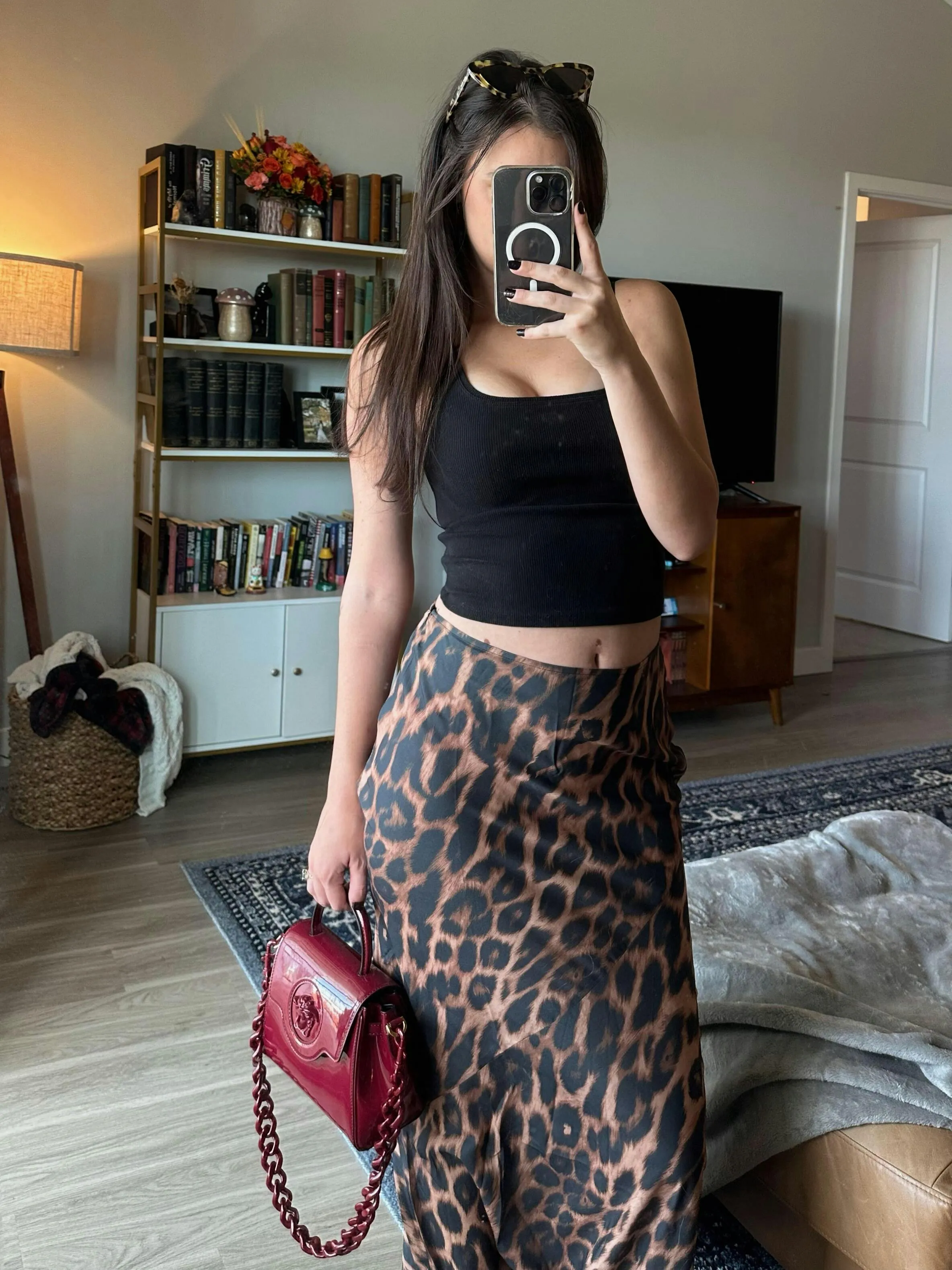 New Micas Leopard Print Mermaid Skirt, softy & Silky, Great Quality! Sz M