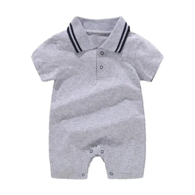 New style Summer Baby Boy gril Rompers 100% Cotton Baby Clothes Gentleman Baby Boys Romper Toddler Kids Jumpsuits birthday