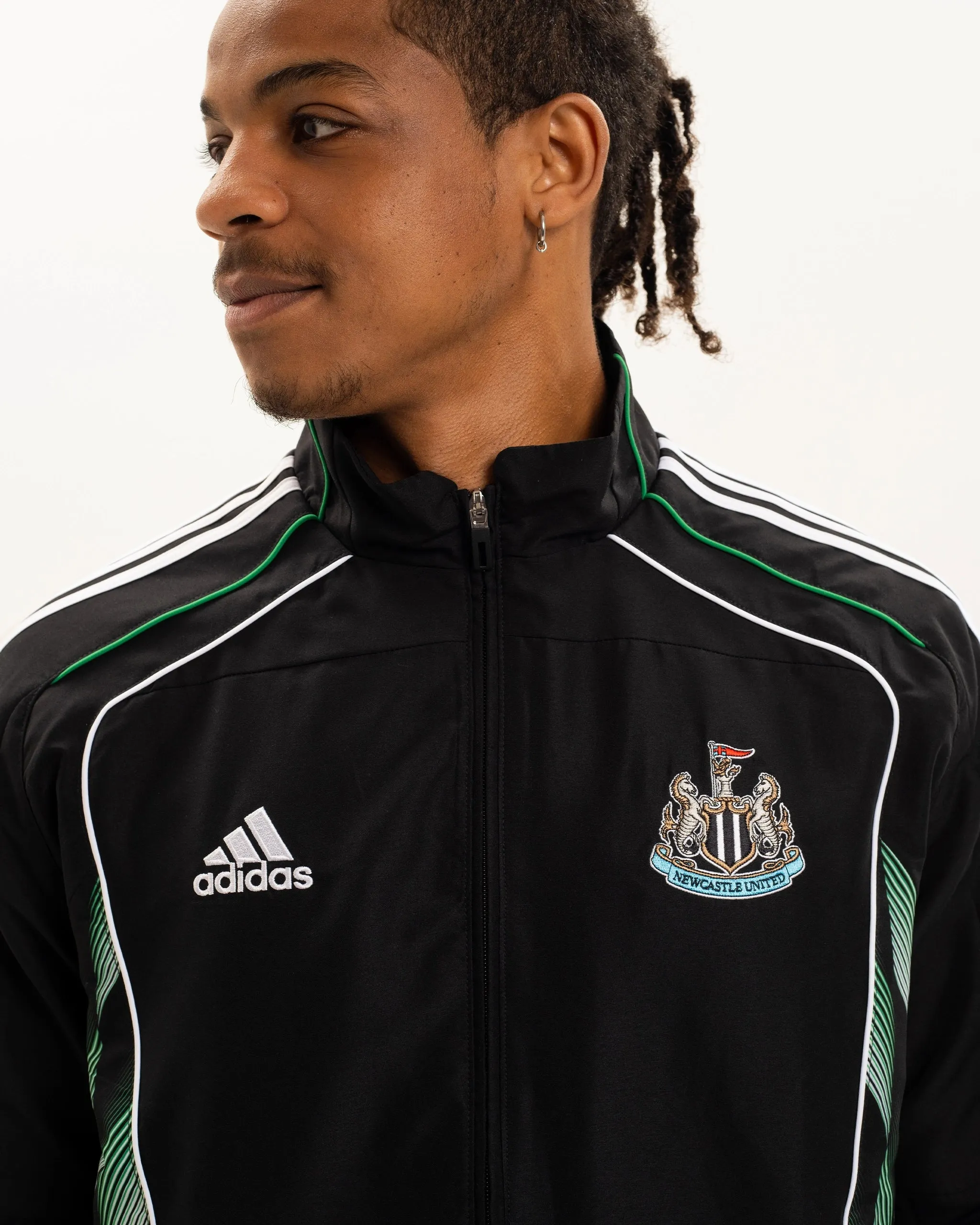 Newcastle United adidas Men's Urban Purist Black Track Top
