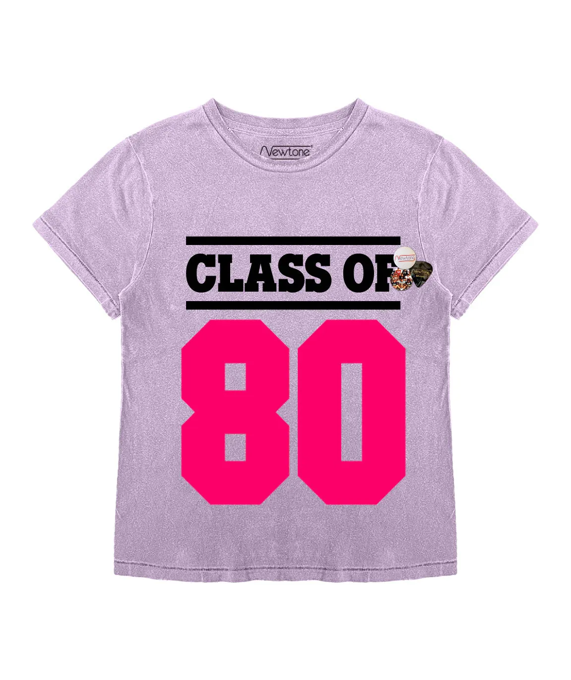 Newtone Lilac starlight T-shirt "CLASS"